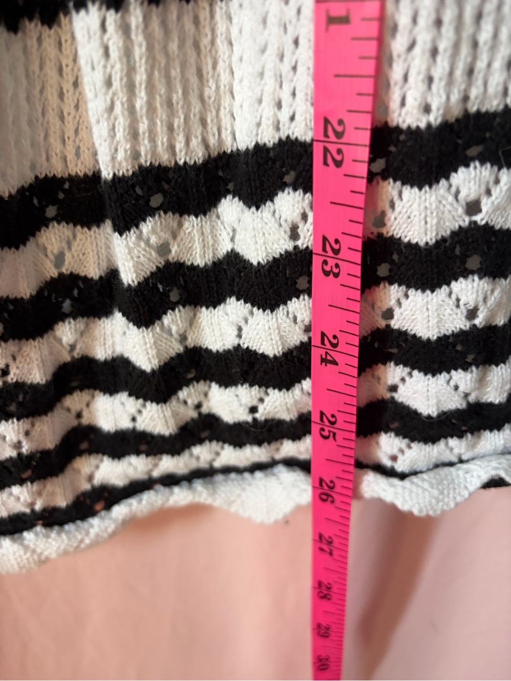 Janie & Jack Girls Black and White Striped Knit Dress - Kids Bottoms size 7 NWOT - Picture 5 of 5